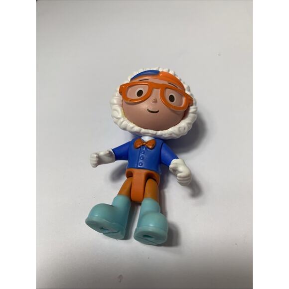 Kideo - BLIPPI - In Winter Jacket and Gloves - Toy Figure, Movable Limbs - 2.75" - Picture 4 of 5